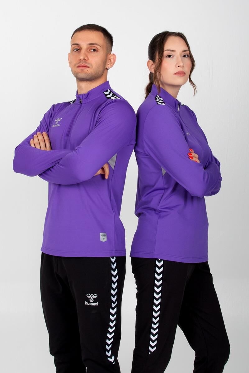 Hummel Otantik Antrenman Eşofman Üstü Mor